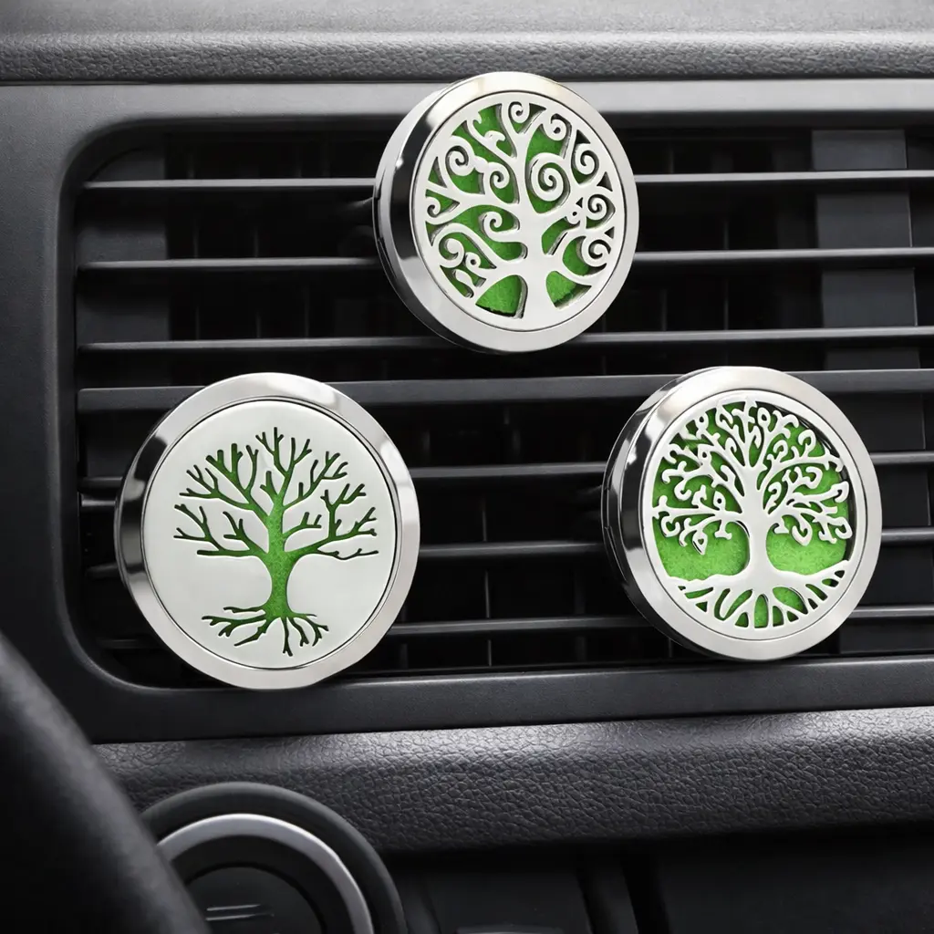3-Pack Car Vent Clip Diffuser Set with Felt Pads – Reusable Air Freshener Holders, Easy Install, Stylish Auto Interior Accessories