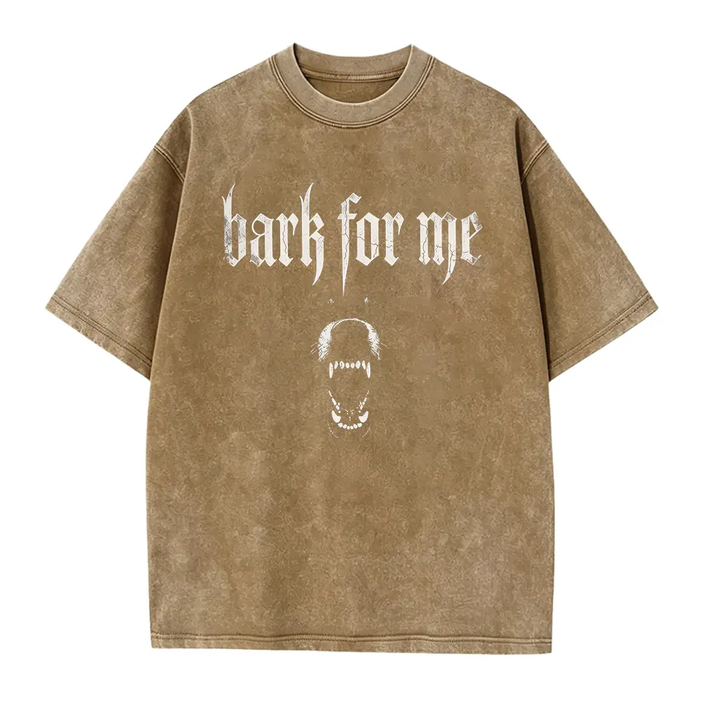 Washed T-shirt-Coffee