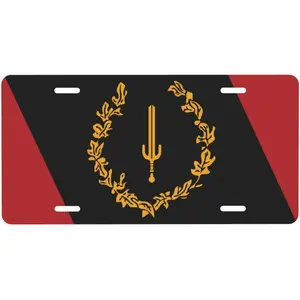 Black American Heritage Flag 1967 Flag 6X12 Inch License Plate Novelty Vintage Aluminum Metal License Plate