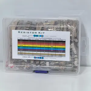 1W! 5% 1000pcs Carbon Film Resistors Kit 100 Values 1R-10MR Mixed Resistors for US Users Ideal for Electronic Projects