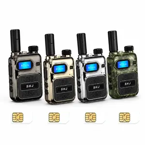 SHJ 4G PoC Radios with 1 Additional Yearly Sim Cards- Ultimate Communication Solution for Businesses and Teams walkie-Talkie Durable Type-C charging port 5,000 km talk range