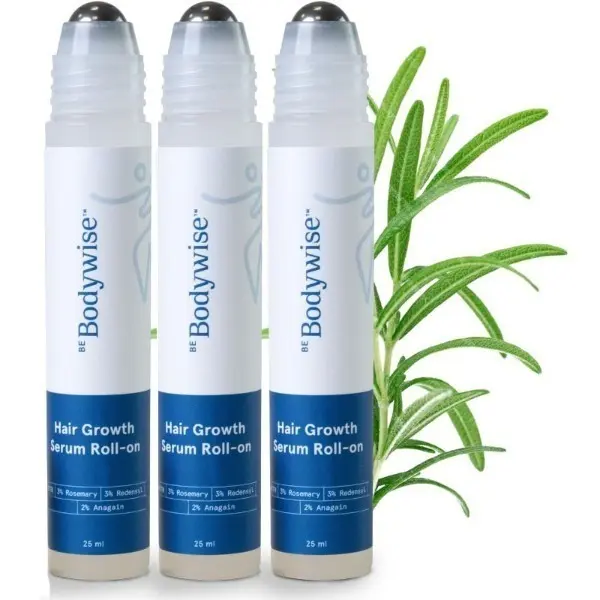 【Buy one get two free】 Be Bodywise Advanced HairDensityRoll-On Serum 25 ml |5% Saw Palmetto, 3%Rosemary, 1%Caffeine Herbasome & 3% Fenugreekl ScalpSerum forReduced Hair Fall