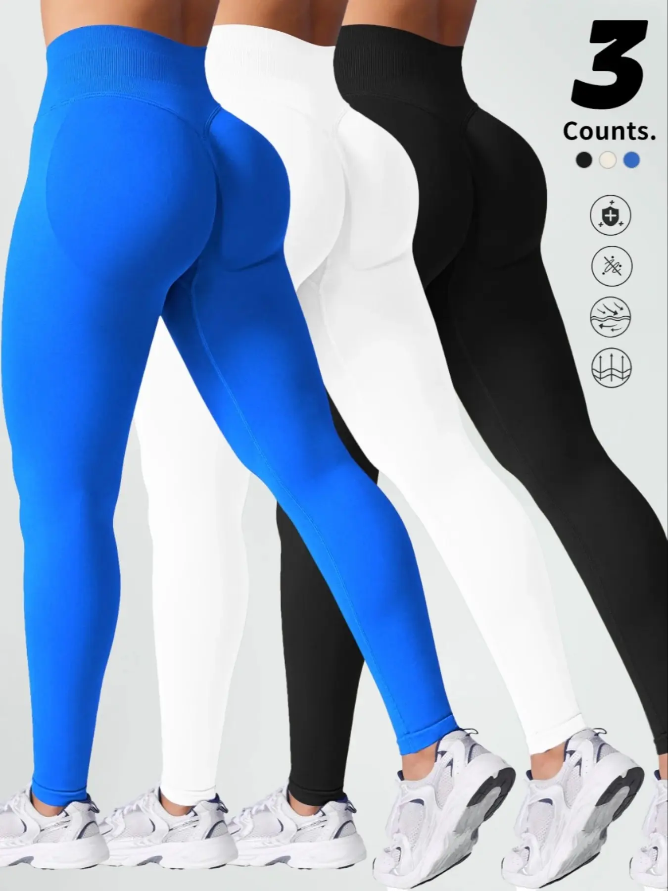 Legging extensible bleu femme Tuff Athletics taille XL