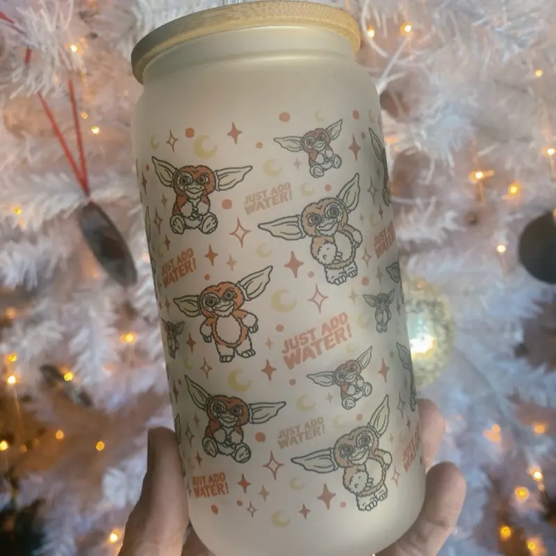 Gremlins frosted glass 16oz Gremlins frosted glass 16oz
