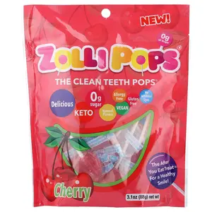 Zollipops The Clean Teeth Pops®, Cherry, 3.1 oz (88 g)