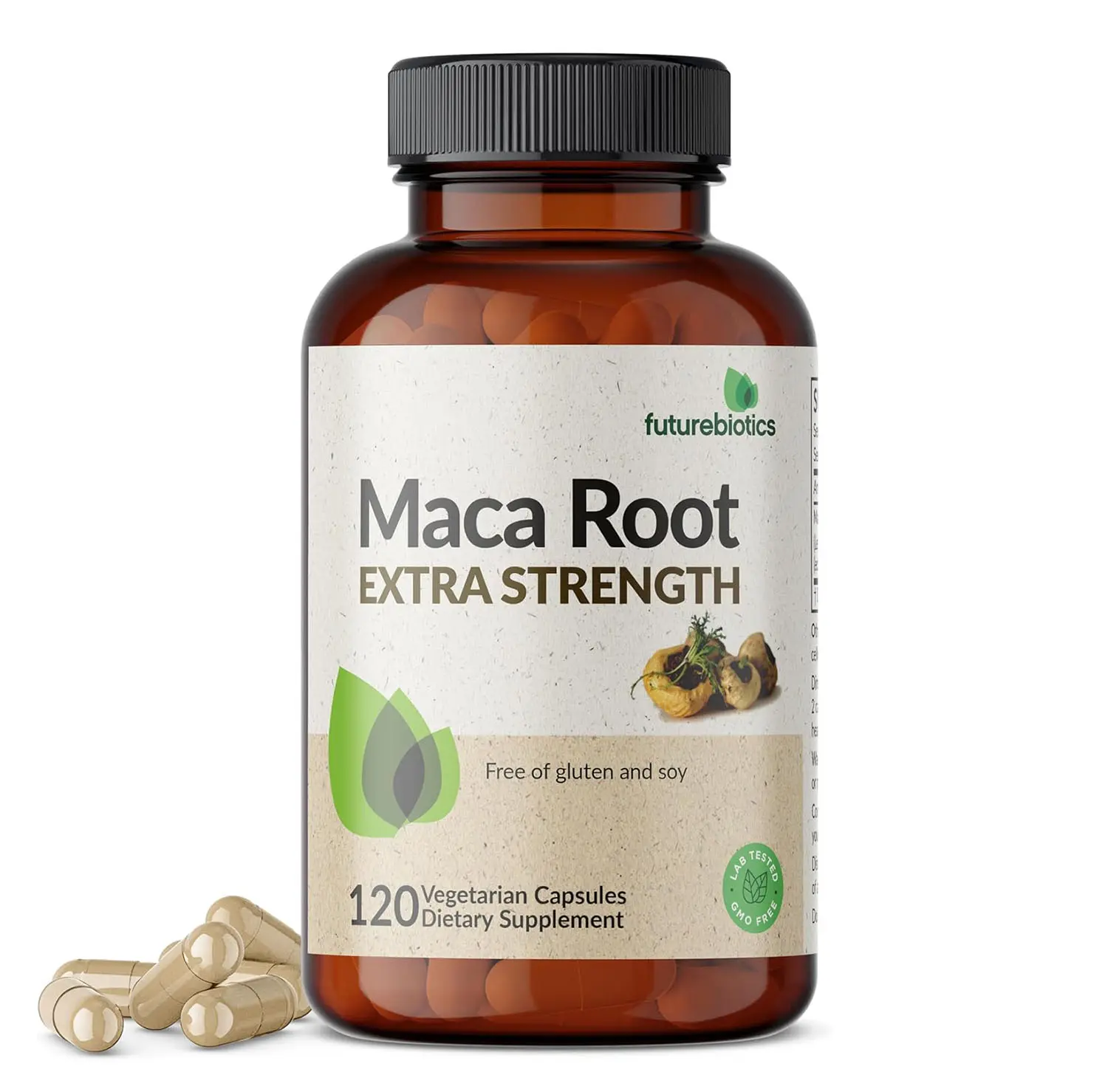 Futurebiotics Maca Root Extra Strength Supports Energy, Stamina & Reproductive Health, Non-GMO, 120 Vegetarian Capsules