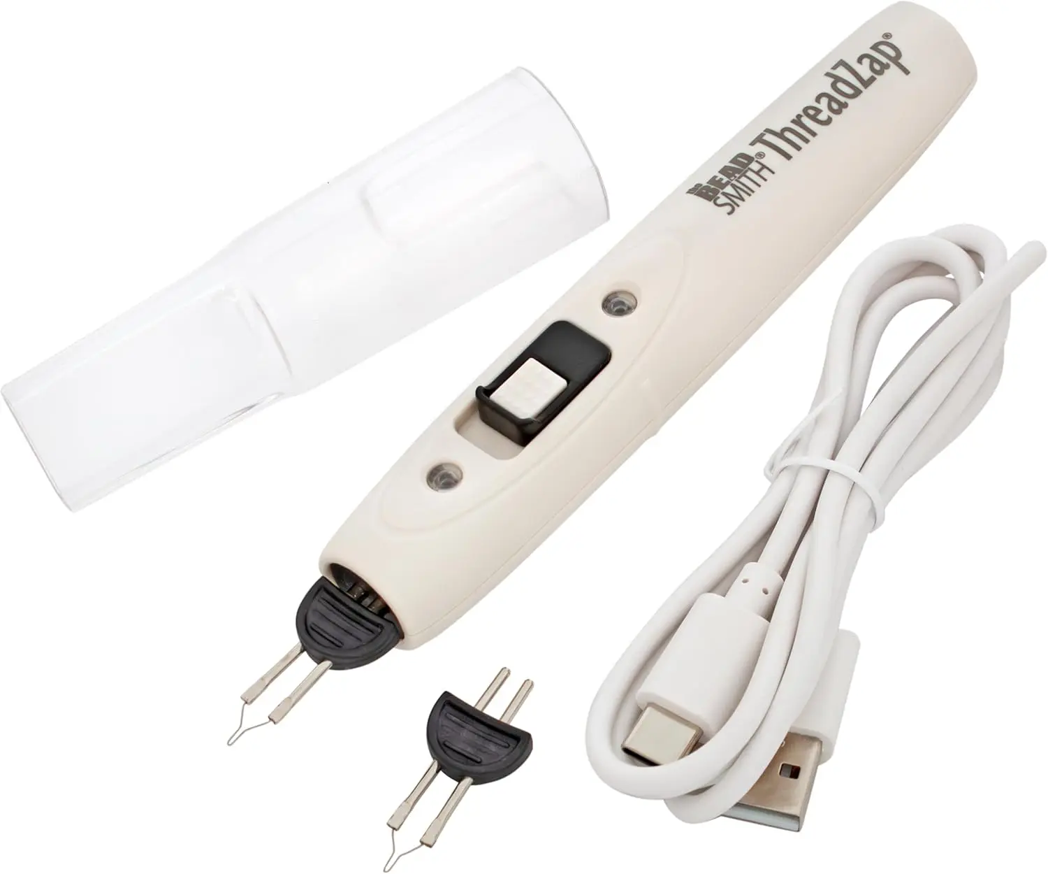 Rechargeable ThreadZap Craft Burner  Thread Zapper for Finishing Bead Weaving & Stringing Projects, Instantly Heats, 1112F Maximum Temperature, Includes Replacement Tip & USB-C