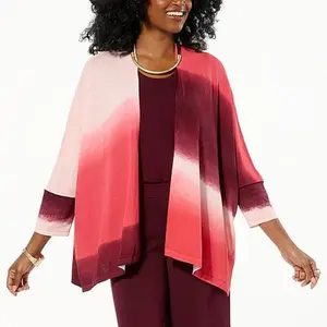 MarlaWynne WynneLayers Printed Sweater Knit Cardigan