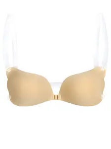 Invisible Strapless Adhesive Silicone Bra for Women, Underwear, Push-Up Style for Wedding Dresses, Waterproof and Ultra-Thin Lift Bra Womenswear