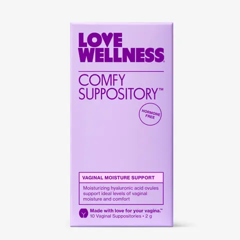 Comfy Suppository™   | Women's Hydrating Suppositories for Healthy Levels of Vaginal Moisture | Hormone-Free with Hyaluronic Acid & Tremella Mushroom for Vaginal Dryness Support | 10 Count