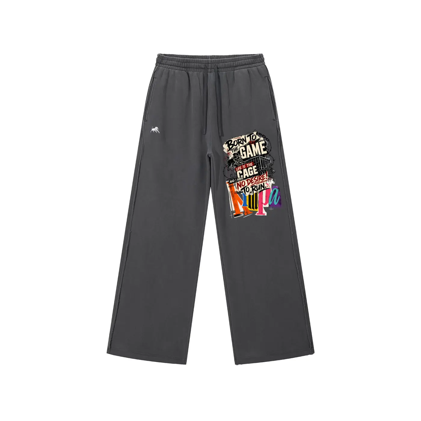 Snow Washed Raw Edge Sweatpants