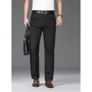 Men'S Business Casual Straight-Leg Pants For Summer