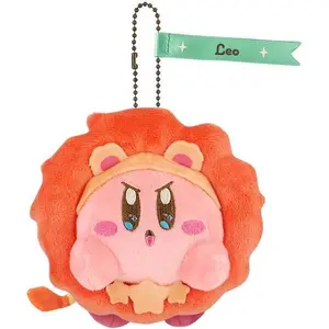 SAN-EI EA-HC05 Kirby Kirby Horoscope Collection, Leo, Mascot, W 4.7 x D 4.1 x H 4.7 inches (12 x 10.5 x 12 cm), Plush Mascot