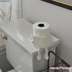 Fun Toilet Paper Holder for Bathroom, Artistic Design with Movable Joint, Ideal for Office and Home Restrooms, Bathroom Decorations