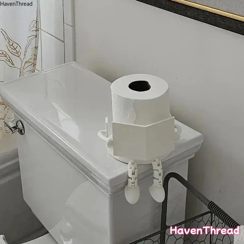 Artistic Toilet Paper Holder Dispenser - 1-Size Bathroom Gadget, Bathroom Accessories with Movable Joints for Easy Access, Elevates Aesthetic & Boosts Functional Creativity