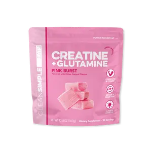 Creatine + Glutamine: Pink Burst (30 Serving Bag)