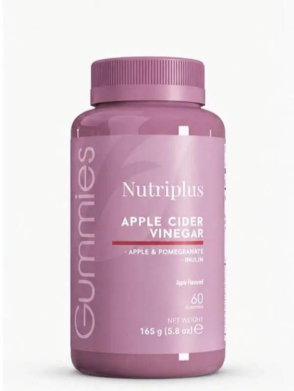 Farmasi Nutriplus Apple Cider Vinegar Gummies | Dietary Supplement | 60 Gummies Vitamin Edible