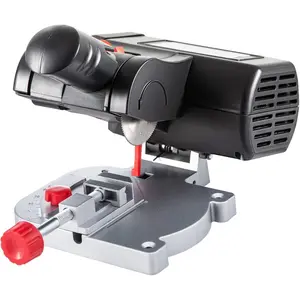 VEVOR Mini Miter Cut - off Chop Saw, 110V Two 2 - 5/16 Blade of Steel and Resin with 1/2inch Cutting Depth, 0 - 45 Benchtop Miter Saw for Copper, Aluminum, Wood, Zinc in Hobby Craft