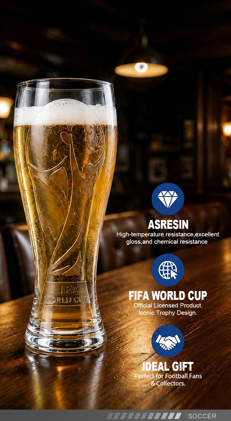 【FIFA WORLD CUP 2026 】Gift Set(Not Glass) 17oz Shatterproof Trophy Pilsner Plastic Beer Cup&Trophy-Shaped Bottle Opener 3-day delivery Perfect for soccer Fans & Parties summerwins Father`sday 【FIFA WORLD CUP 2026 】Gift Set(Not Glass) 17oz Shatterproof Trophy Pilsner Plastic Beer Cup&Trophy-Shaped Bottle Opener 3-day delivery Perfect for soccer Fans & Parties summerwins Father`sday