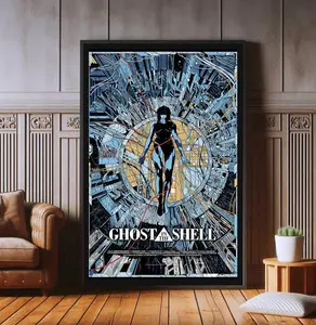 Ghost In the Shell Film Poster, High Quality Poster Print, Popular Poster Prints for Wall Aesthetic Decor ( Unframed - Print Only )