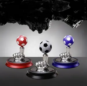 Magnetic Levitation Car Ornament & Air Freshener | Solar-Powered Football-Shaped Fragrance Diffuser | Stylish Car Interior Accessory | Dual-Use Car & Home Aroma Purifier | Dashboard Football Commemorative Gift