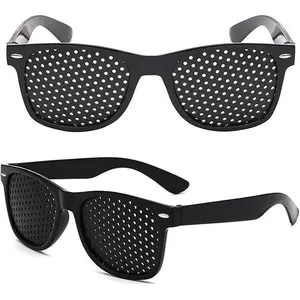 Anti-myopia Astigmatism Glasses With HolesVisionCorrection Fatigue Pin Hole Glasses For MenWomenEyesight Improvement Natura Blocking Anti-Eyestrain Glasses stylish specs