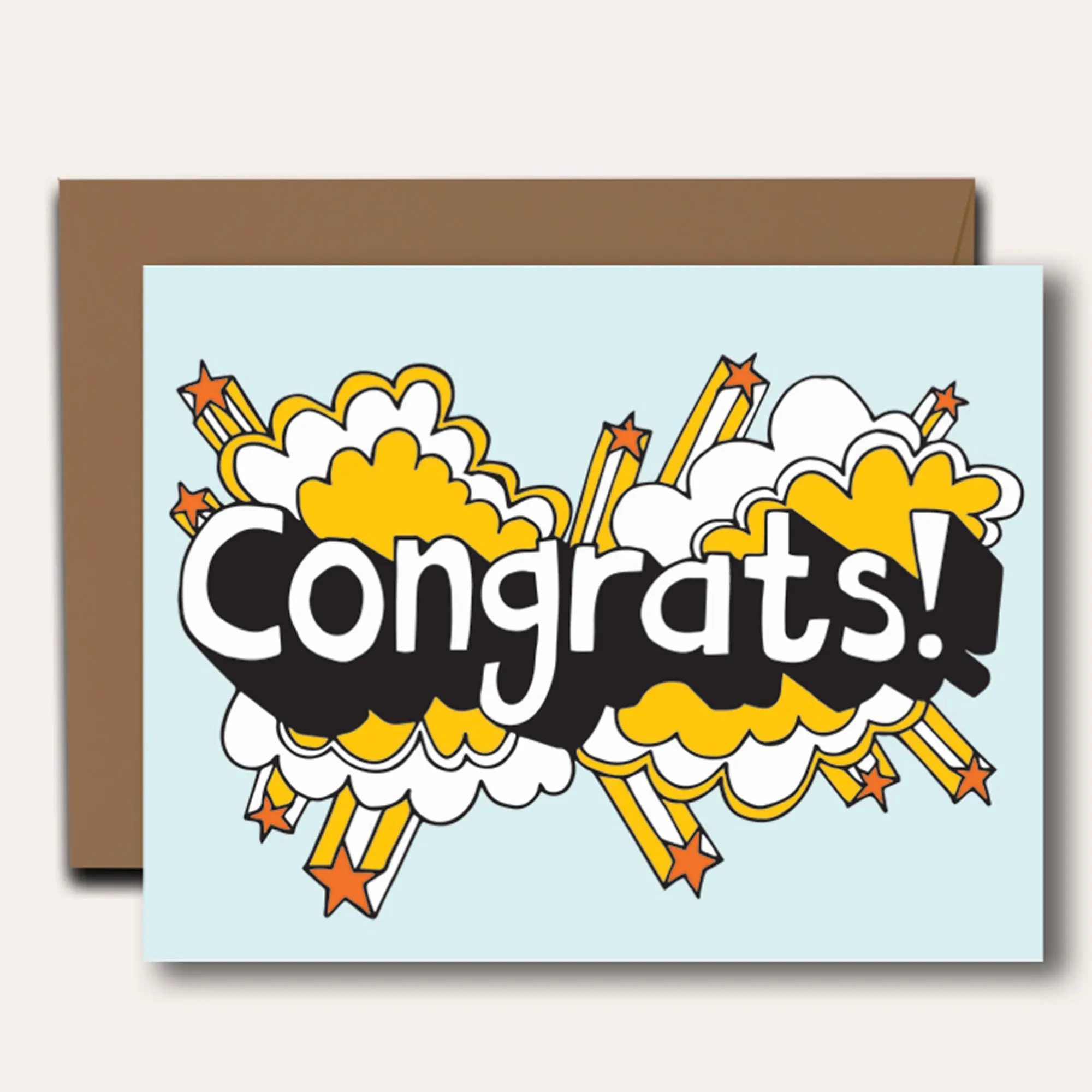 Congrats Power Pop Card