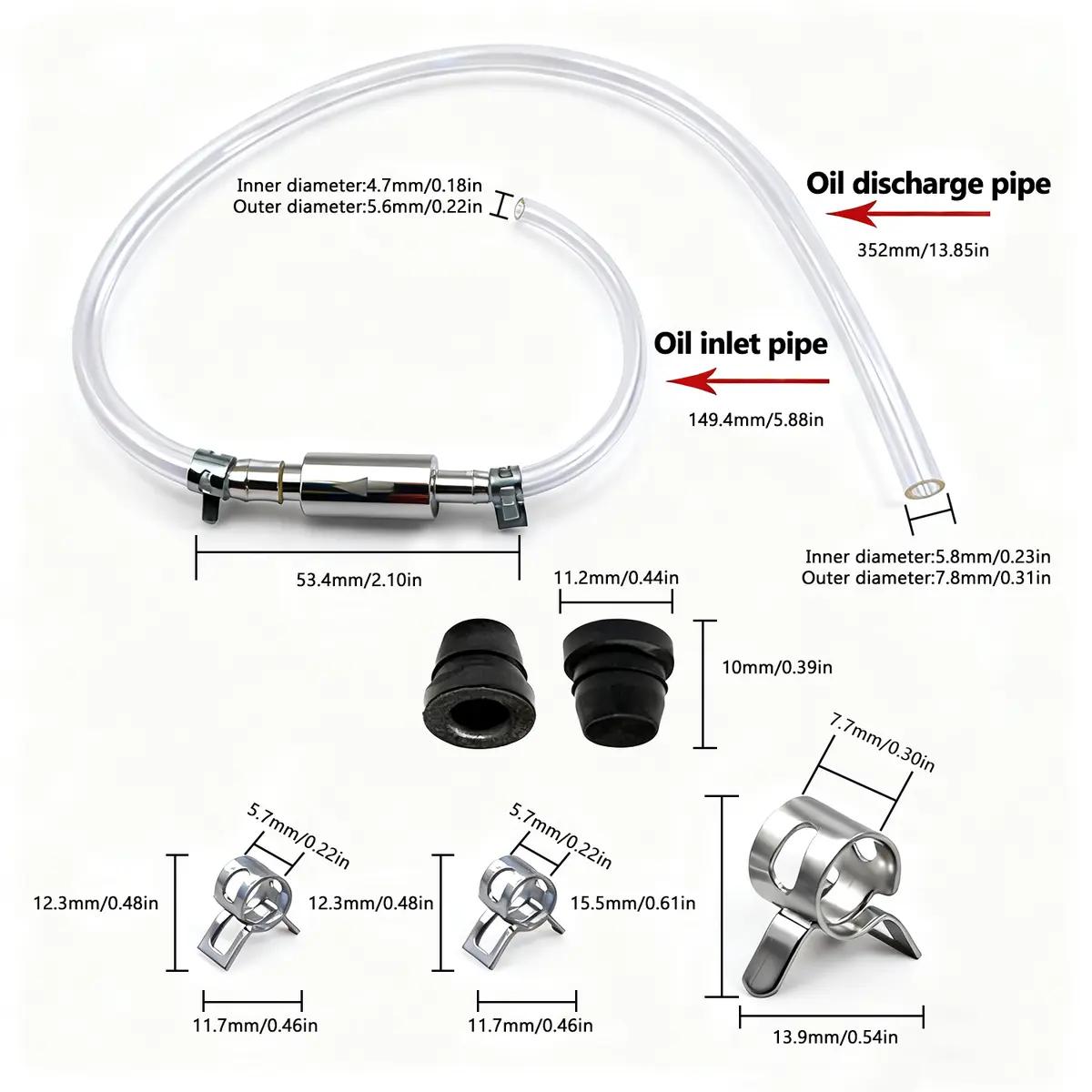 Brake Bleeder Kit,Brake Fluid Bleeder Kit Includes 2PCS Brake Bleeder Hose,One Way Check Valve,Universal Break Bleeder Kit Car Accessories for Car Motorbike Bike
