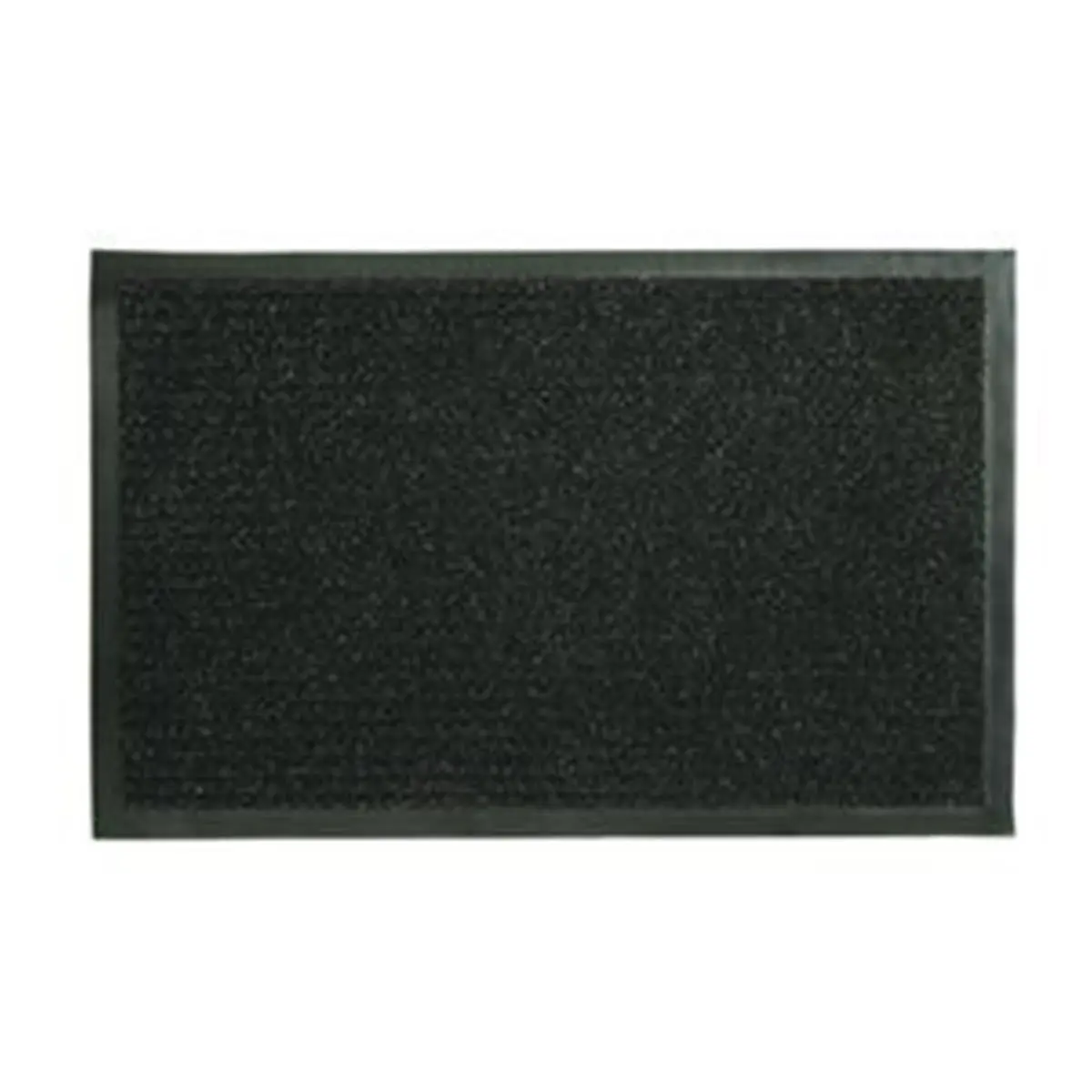 Sports Licensing Solutions Jumbo Dual Rib Floor Door Mat - Charcoal Black, 21 x 36 in., Easy-Care Hand-Washable, Indoor-Outdoor Use (256240)