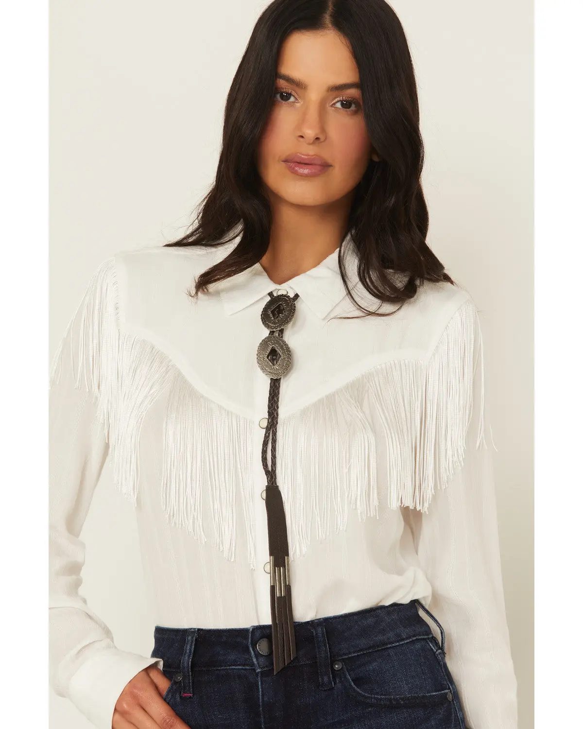 Clayborne Double Concho Bolo Tie
