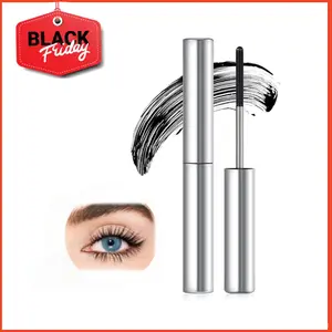 Shopenic Shop Metal Rod Curling Wand Mascara - Long-Lasting 3D Curl, Waterproof & Smudge-Free, Volumizing Formula for Natural Thick Lash Look, Jet Black, Suitable for All Lash Types