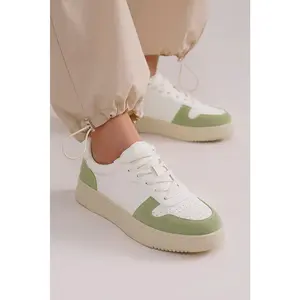 FLO-01 Casual Lace-Up Sneakers for Everyday Comfort - Durable Faux Leather Breathable Design