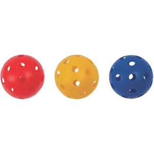 9-Inch Hollow Plastic Mixed Color Baseball Set - Sports Baseball Equipment - Practice Baseball Plastic Hollow - Prescribed Size Balls - Balls for All Ages
