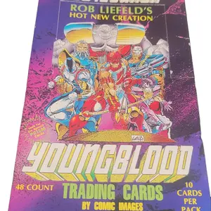Comic Images Rob Liefeld's Youngblood 1992 Non-Sports Collectible Trading Cards - 10-Card Packs, 48-Count Original Art Set