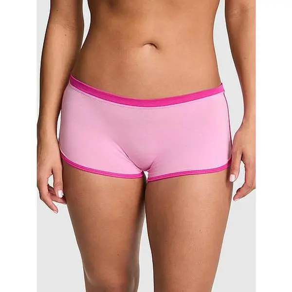 PINK Cotton Dorm Boyshort Panty