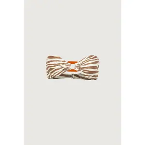 Acrylic Bandeau Top (Beige Zebra)