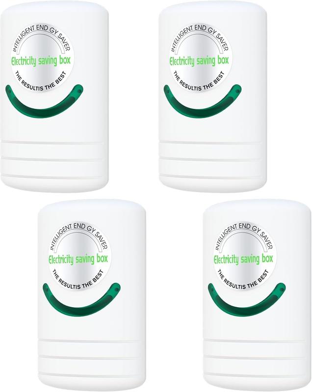 Energy Saving Device, Power Saver Plug in, 4 Pack Power Saver Electricity Saving Box 30KW Household Energy Saver US Plug 90V-250V Power Saving and High Efficiency