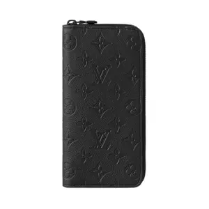 Louis Vuitton Zippy Vertical Leather Wallet for Men, Black