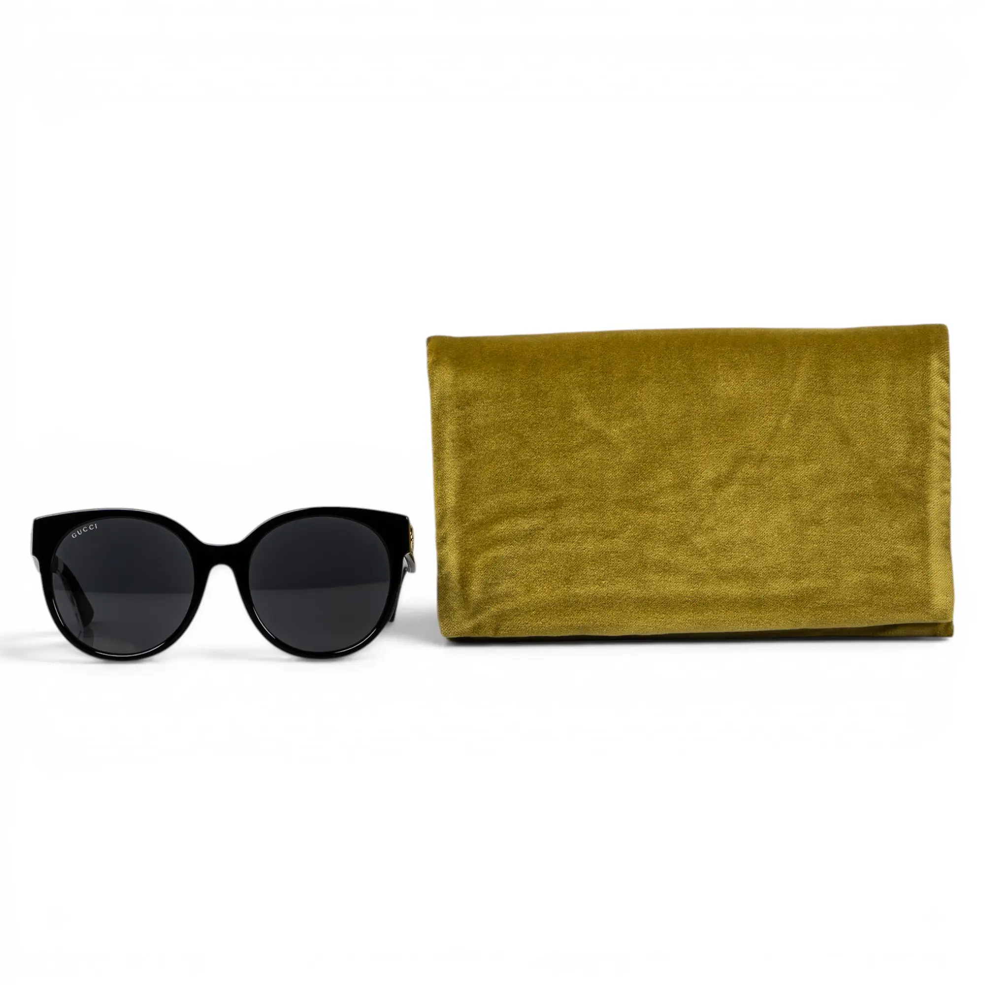 Pre-owned Black Round Sunglasses G26071221