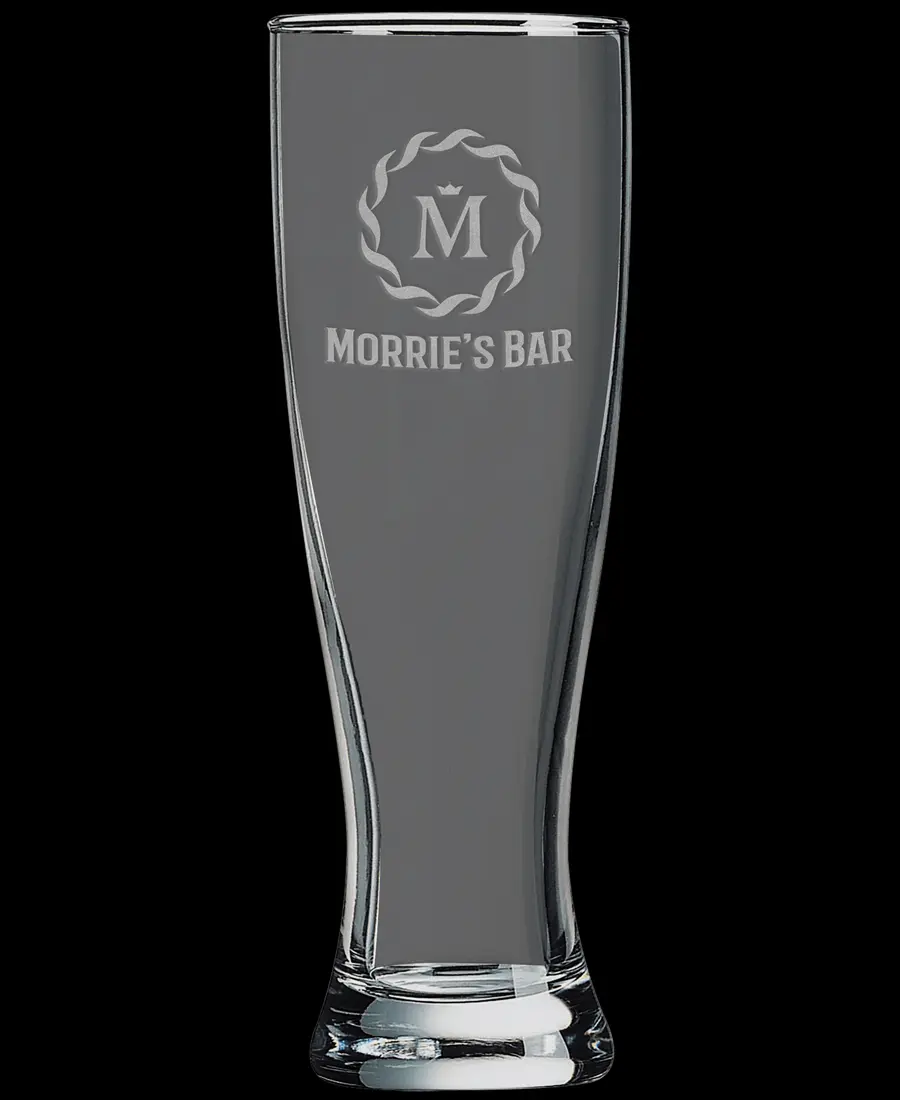 Custom Engraved 16oz Pilsner Glasses Set of 36