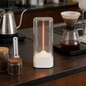 Portable Magnetic Night Light With Outdoor Hook, Luxe Camping Ambient Lantern, Touch Dimmable Warm Light, Compact 59*59*138mm, Silver White Dark Gray