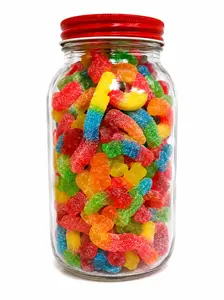 Custom 28 oz Gummy Candy Jar – Build Your Own Candy Mix Gift Jar with Pick Your Gummies Option