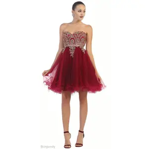 Dama Dresses for Quinceanera in Burgundy Style MQ1414 Quince Outfit