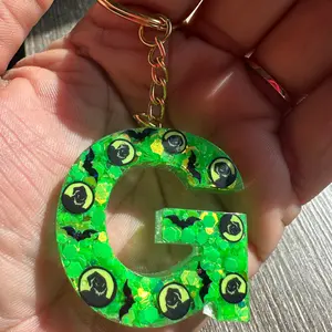 Glow in the Dark Letter Keychain