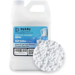 Moisture Absorbers Refill Beads (3.7 LBS) - Fragrance Free, Moisture Absorber Refill