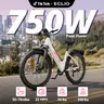 ECLIO M5L Adult Unisex All-Terrain Mountain Ebike - 26-in Fat Off-Road Tire Bikes, 750W Peak Motor, 22 MPH Top Speed, Up to 60-Mile Range, Removable Battery, High-Carbon Steel Frame, UL Certified, 1-Year Warranty, 30-Day Free Returns