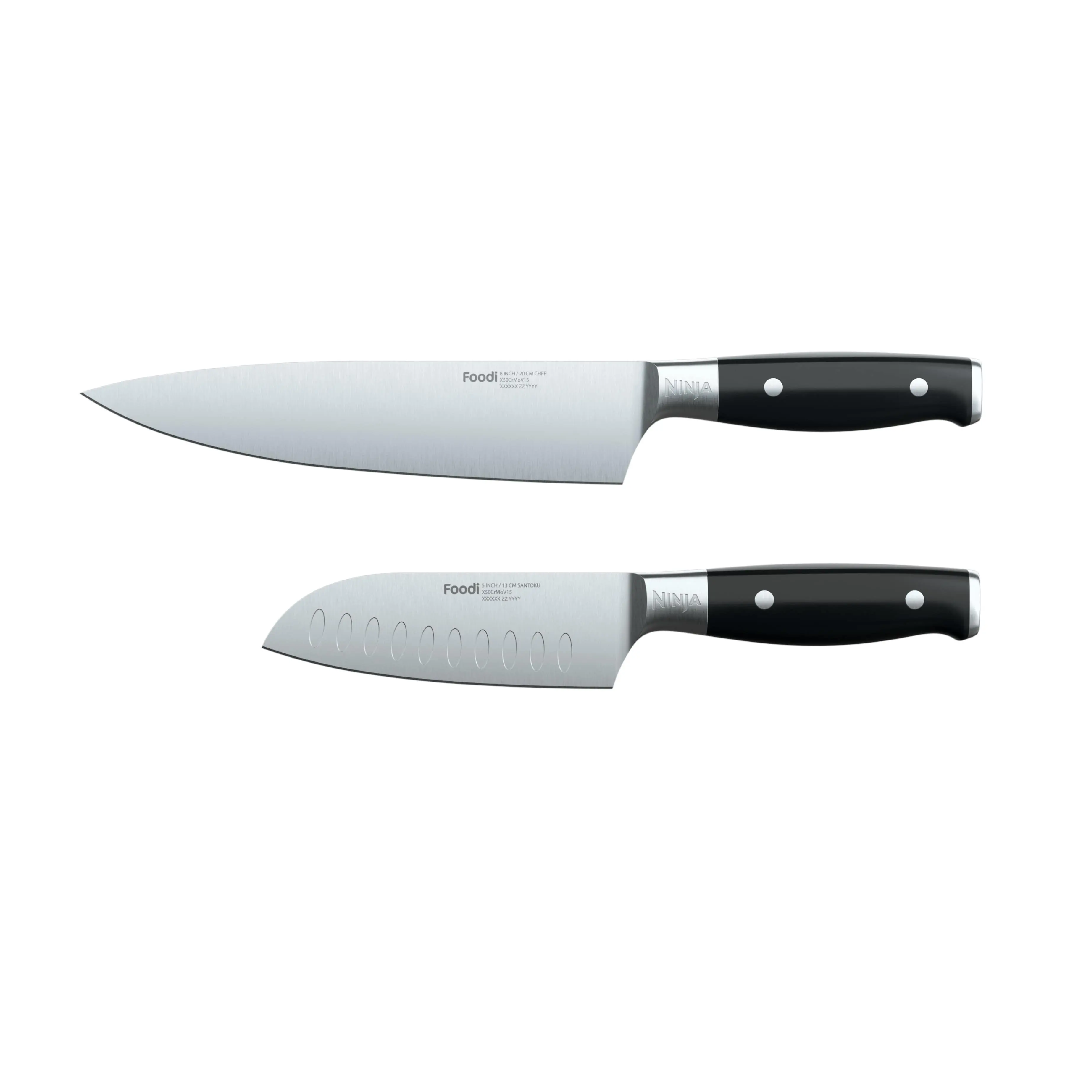 Premium 2-Piece Chef and Santoku Knife Set Ninja Foodi NeverDull - K32002 Premium 2-Piece Chef and Santoku Knife Set Ninja Foodi NeverDull - K32002