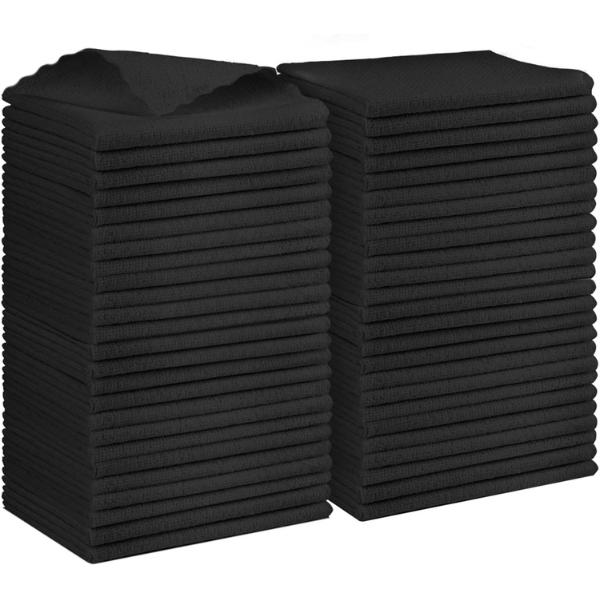 Microfiber Cleaning Cloth 24 Pack Highly Absorbent Reusable Lint Free Cloths for House Kitchen Car Care 12x11 inch Glass Towels Super Soft Effective Cleaning