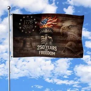 250 Anniversary Usa Flag, Commemorative House Flags, American Flag With Eagle