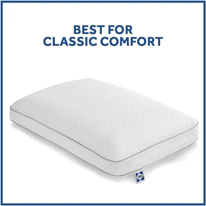 Sealy Essentials Pillow, Standard, White 2 Count